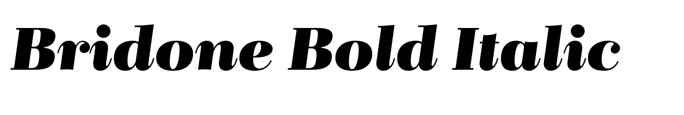 Bridone Bold Italic
